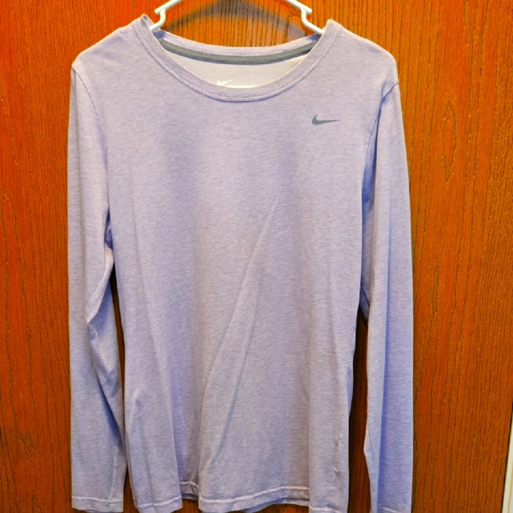 Nike DRI FIT Purple Long Sleeve Tee